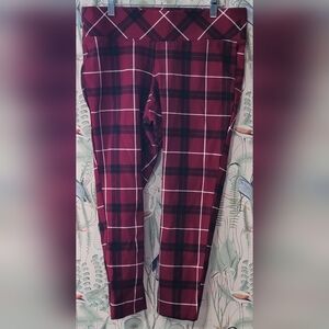Torrid Red Plaid Capris